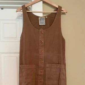 Jungmaven jumper dress in coyote, worn once